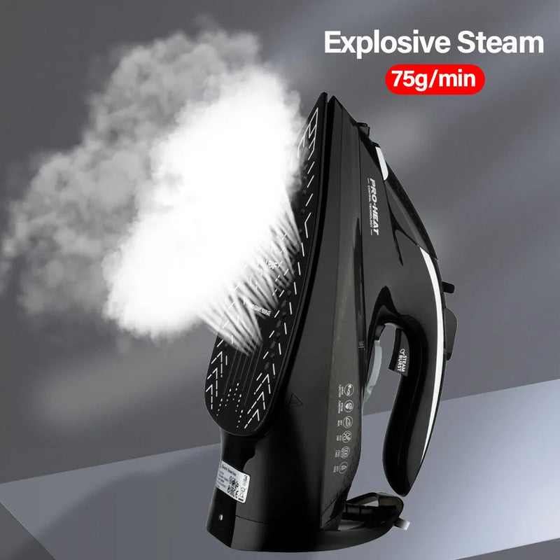 Irons & Ironing Systems: 2200W Professional Steam Iron with Ceramic Soleplate
