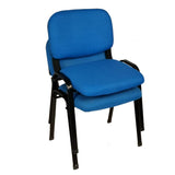 Office & Desk Chairs: NNECN Stackable Office Conference Visitor and Community Chairs (Set of 7-Blue)