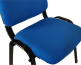Office & Desk Chairs: NNECN Stackable Office Conference Visitor and Community Chairs (Set of 7-Blue)