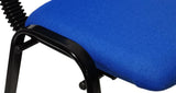 Office & Desk Chairs: NNECN Stackable Office Conference Visitor and Community Chairs (Set of 7-Blue)