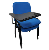Office & Desk Chairs: NNECN Lecture Chair with Table Top for Classroom Lecture Training Conference (Set of 6-Blue)