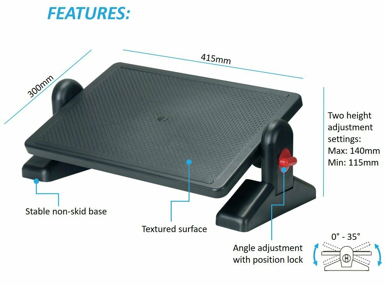Desk Accessories: Aidata FR-002 Ergo Footrest