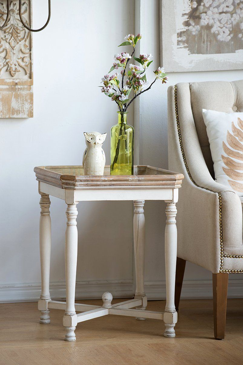 Side Tables: SHABBY SQUARE SIDE TABLE