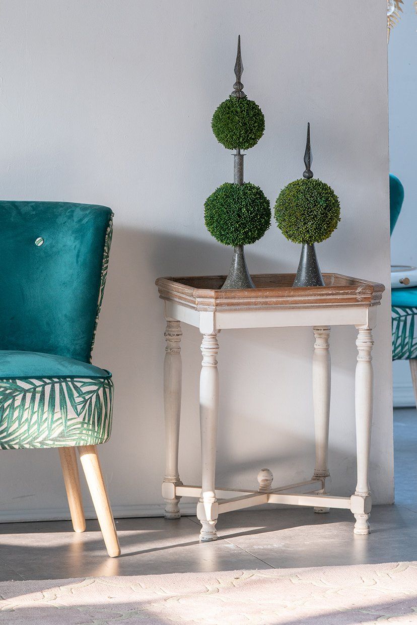 Side Tables: SHABBY SQUARE SIDE TABLE