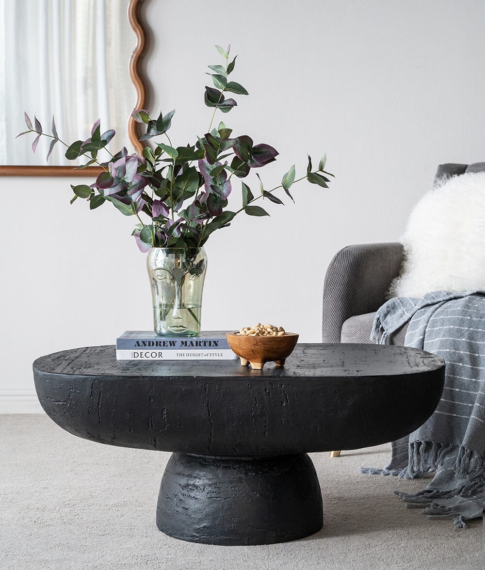 Coffee Tables: BLACK IS BACK CEMENT COFFEE TABLE