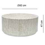 Coffee Tables: PURIST MOTHER OF PEARL HAND MADE COFFEE TABLE