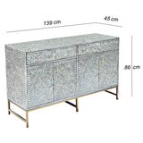 Buffets & Sideboards: MOTHER OF PEARL HAND MADE SWISH SIDEBOARD