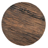 Side Tables: INVERTED WOOD AND IRON SIDE TABLE