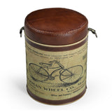 Ottomans & Footstools: CYCLINDRICAL BICYCLE OTTOMAN