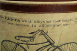Ottomans & Footstools: CYCLINDRICAL BICYCLE OTTOMAN