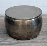 Coffee Tables: OPEN TOP HAND FORGED METAL COFFEE TABLE