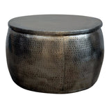 Coffee Tables: OPEN TOP HAND FORGED METAL COFFEE TABLE