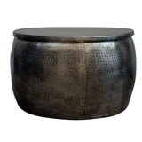 Coffee Tables: OPEN TOP HAND FORGED METAL COFFEE TABLE