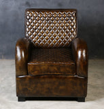 ARMSTRONG HAND MADE LEATHER ARM CHAIR