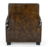 ARMSTRONG HAND MADE LEATHER ARM CHAIR