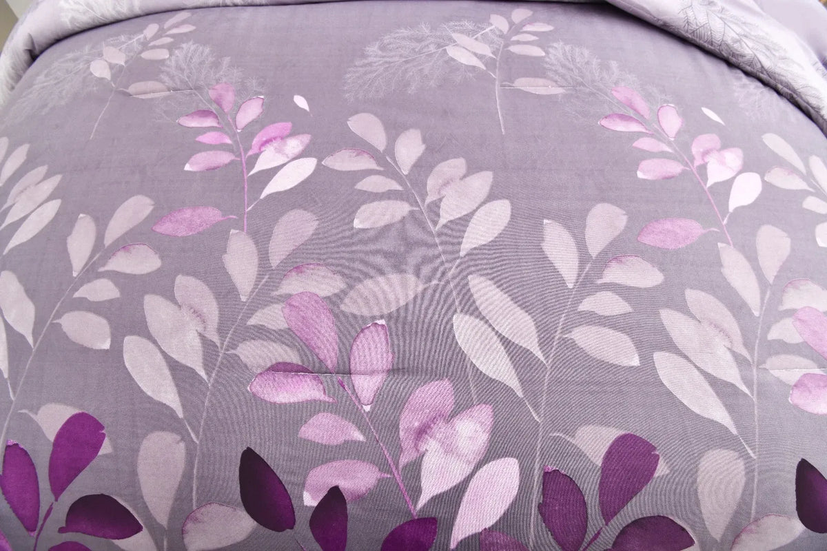 Violet Gardenia Luxe Floral 3 Piece Comforter Set