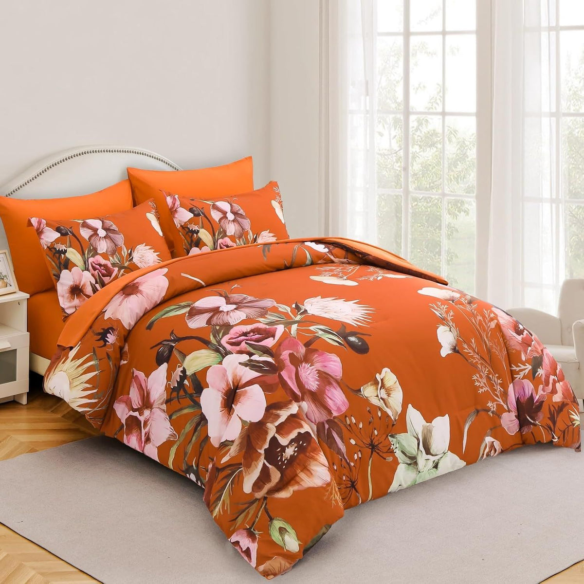 Terracotta Bloomhaven Royale 3 Piece Comforter Set