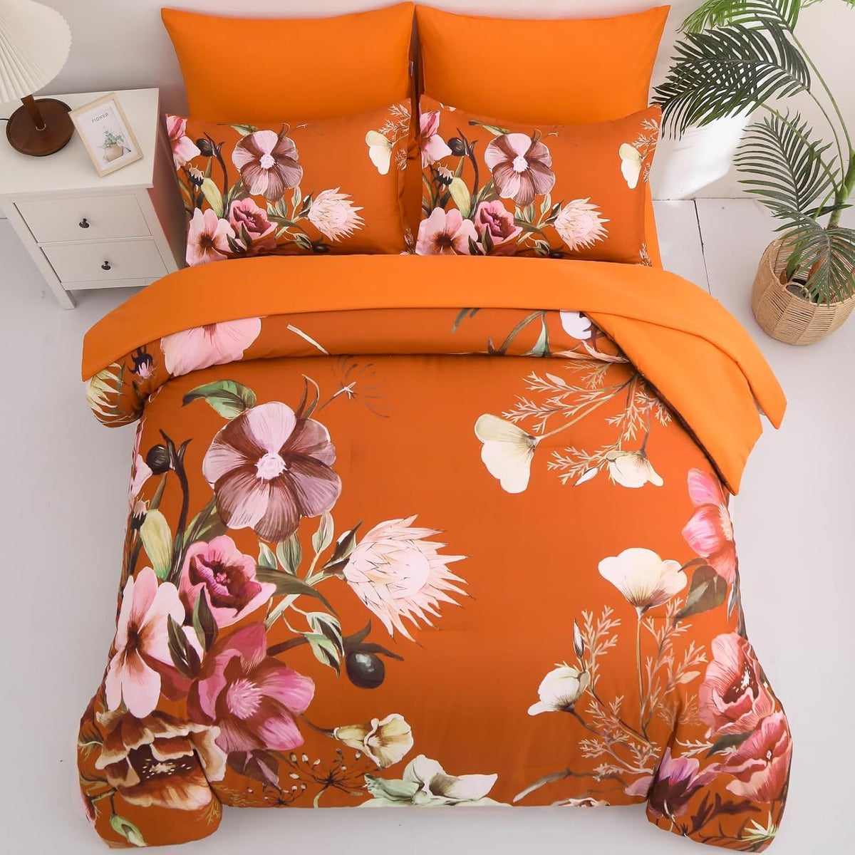 Terracotta Bloomhaven Royale 3 Piece Comforter Set