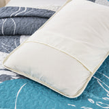 Vintage Delicate Teal floaral Pattern 3 Pc Bedspread & Pillow Cover Set