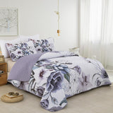 Quilts & Duvets: Romantic Wildflower Soft Cozy 3 Pc Bedspread & Pillow Cover Set