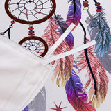 Duvet Covers: Dream catcher Printed Duvet Cover Set with Matching Pillowcases - white-Double
