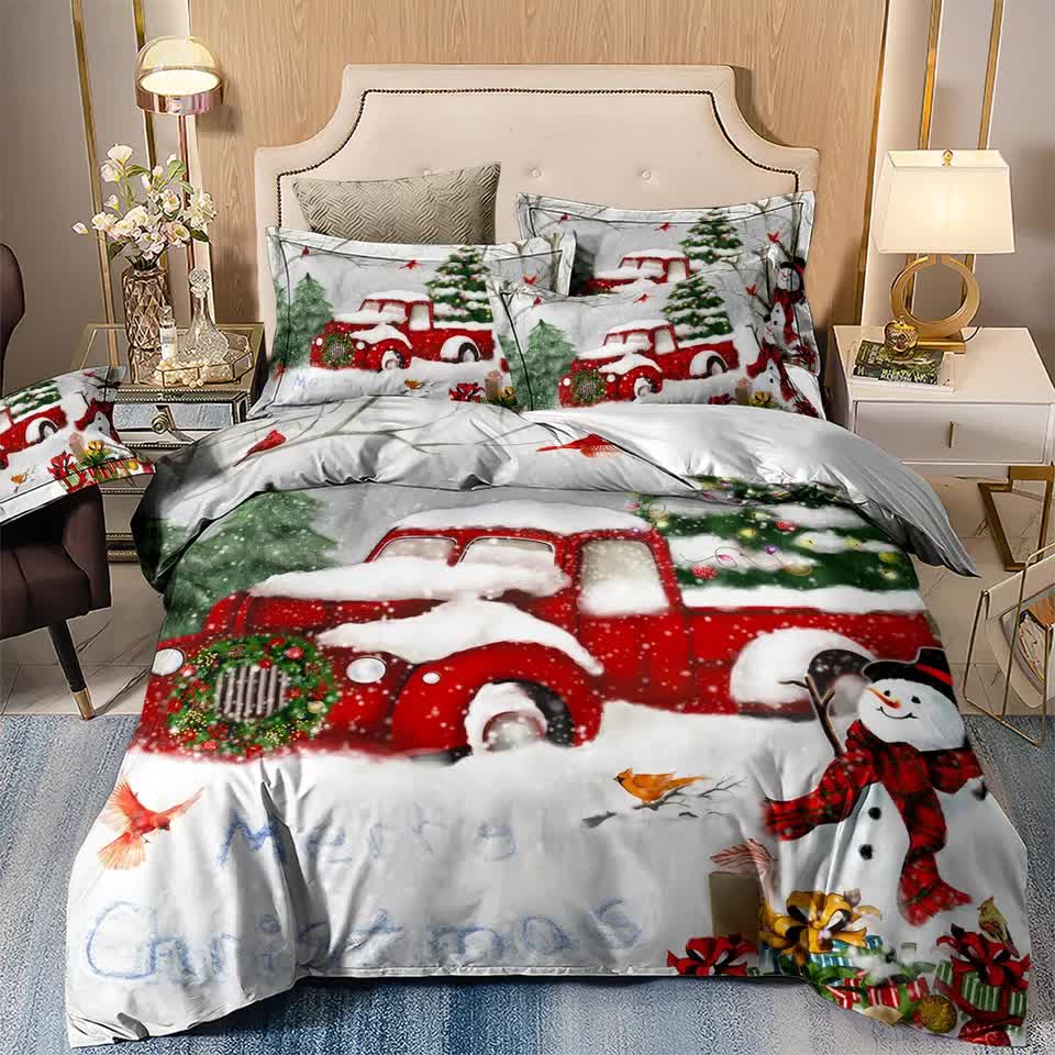 Duvet Covers: Elegant Touch Solid Color Duvet Cover Set - Easy Care-Queen