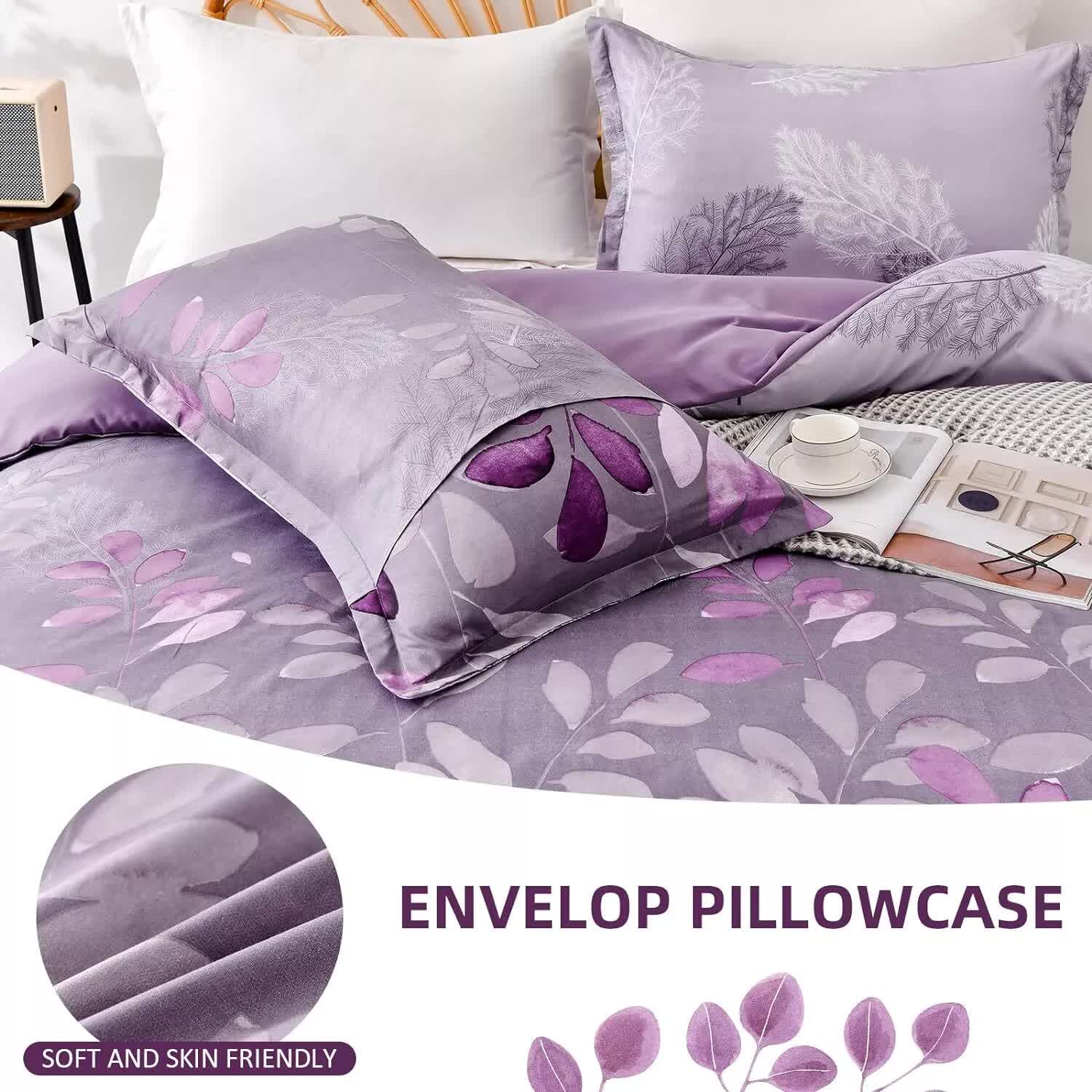 Duvet Covers: Soft Haven 3-Piece Duvet Cover Set - Long-Lasting Comfort-King