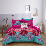 Aesthetic Glow Floral 3‑Piece Comforter Set with Matching Shams