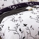 Dreamy Nights Marbled leaf Quilted Comforter Set – Soft 3‑Piece Look