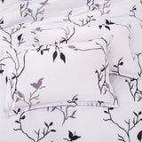 Dreamy Nights Marbled leaf Quilted Comforter Set – Soft 3‑Piece Look