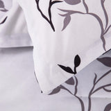 Dreamy Nights Marbled leaf Quilted Comforter Set – Soft 3‑Piece Look