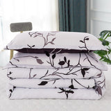 Dreamy Nights Marbled leaf Quilted Comforter Set – Soft 3‑Piece Look