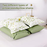 Quilts & Duvets: Vintage Delicate green bloom 3 Pc Comforter & Pillow Cover Set