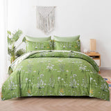 Quilts & Duvets: Vintage Delicate green bloom 3 Pc Comforter & Pillow Cover Set