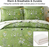 Quilts & Duvets: Vintage Delicate green bloom 3 Pc Comforter & Pillow Cover Set
