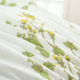 Quilts & Duvets: Vintage Delicate green bloom 3 Pc Comforter & Pillow Cover Set