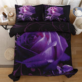 Quilts & Duvets: Rose Golden Hour Comforter Set  Aesthetic 3‑Piece Bedroom Mood
