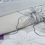 Quilts & Duvets: Floral Comforter Set, King Size, Purple Floral 3-Piece Bedding, Lightweight Microfiber
