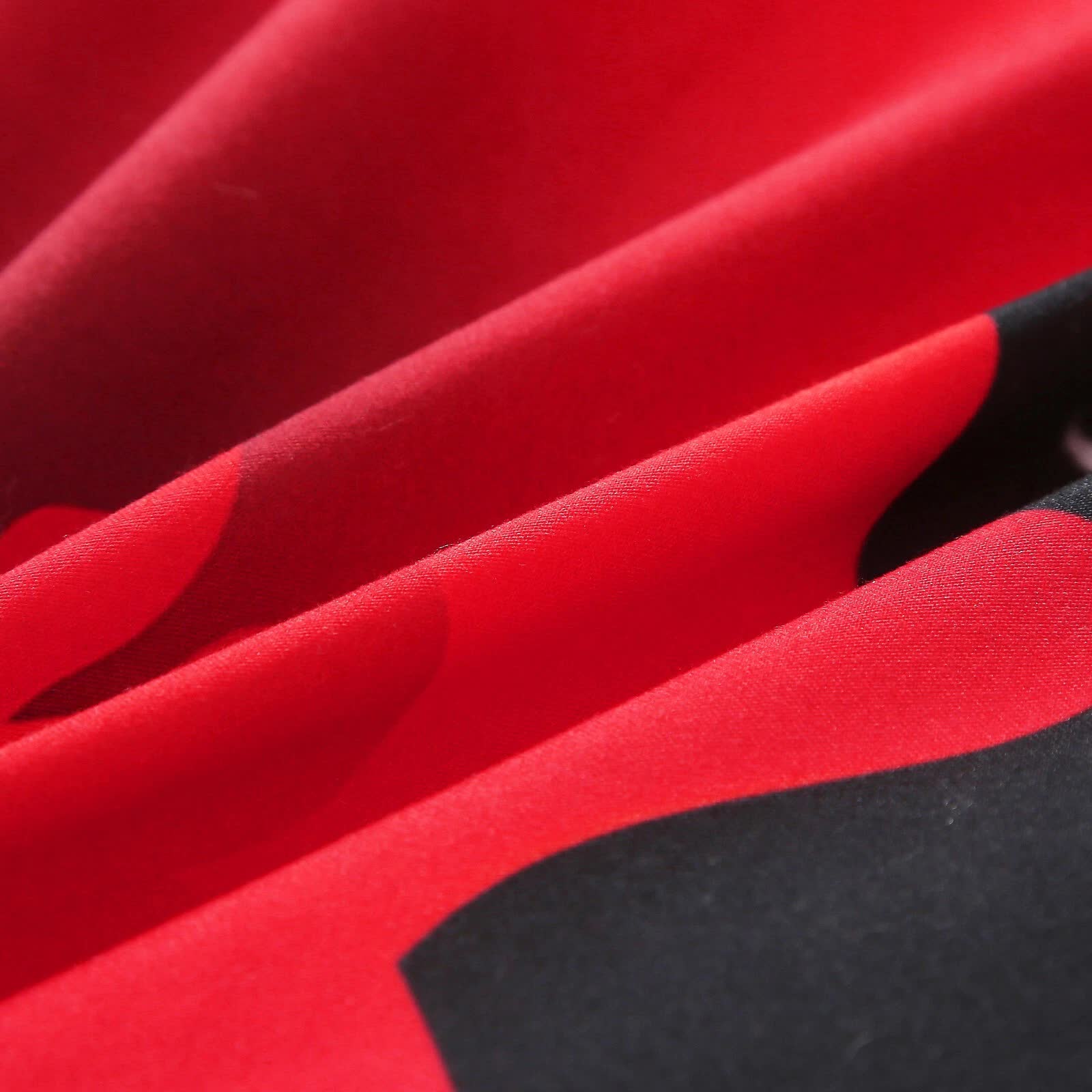 Quilts & Duvets: Chill Haven Red Rose 3‑Piece Comforter Bundle  Relax & Recharge Style