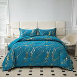 Quilts & Duvets: Cozy Cloud 3 Teal ‑Piece Comforter Bundle  Instagram‑Ready Bedroom