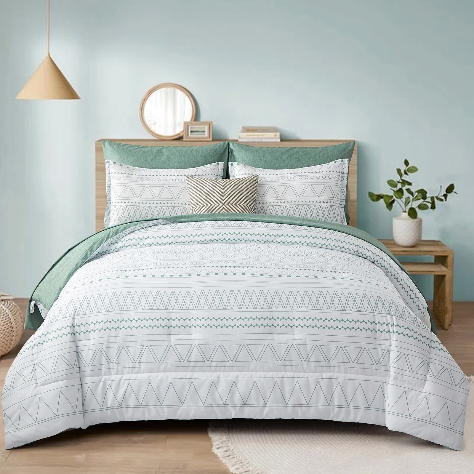 Quilts & Duvets: Boho Vibes Bedding Set  3‑Piece Comforter & Pillow Covers