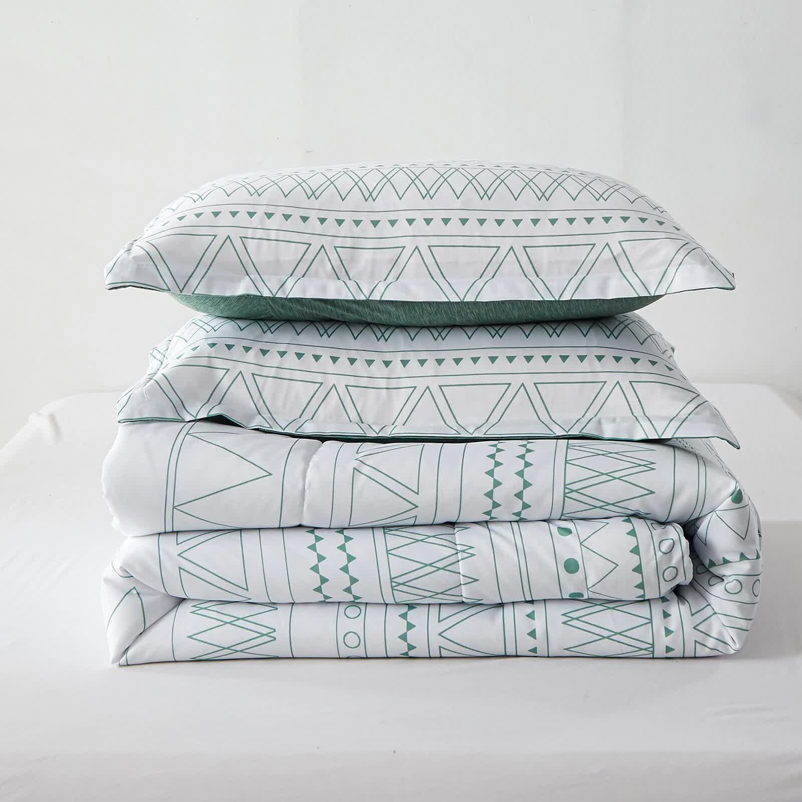 Quilts & Duvets: Boho Vibes Bedding Set  3‑Piece Comforter & Pillow Covers