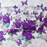 Quilts & Duvets: Luxe Loft Purple rose Quilted Comforter & Shams  Trending 3‑Piece Set