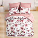 Pure Haven Pink floral 3‑Piece Comforter Set – Clean & Calm Vibe