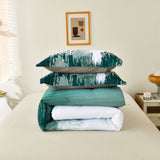 Quilts & Duvets: Floral Stripes Comforter Set, King Size, Plush 3-Piece Bedding with Pillowcases
