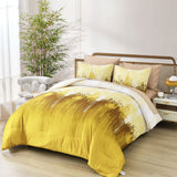 Quilts & Duvets: Floral Stripes Comforter Set, King Size, Cozy 3-Piece Bedding with Pillowcases