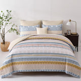 Quilts & Duvets: Luxe Loft Boho Quilted Comforter & Shams  Trending 3‑Piece Set