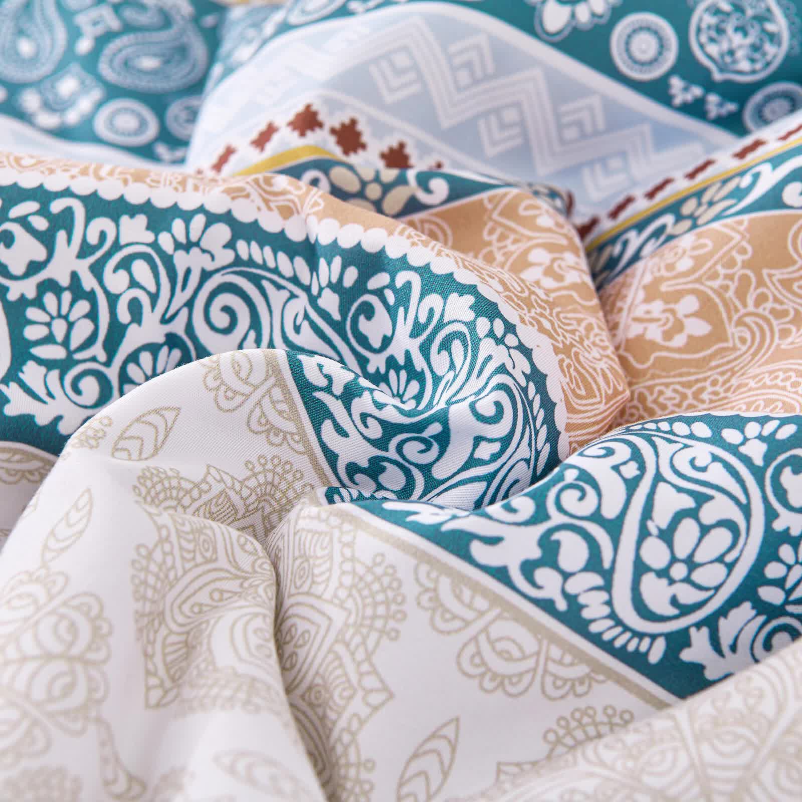Quilts & Duvets: Luxe Loft Boho Quilted Comforter & Shams  Trending 3‑Piece Set