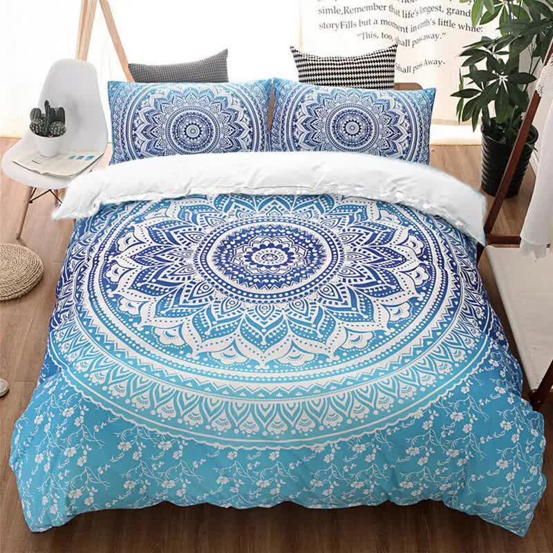 Quilts & Duvets: Dreamscape Sacred Circle Design Comforter Set  3‑Pcs Refreshing