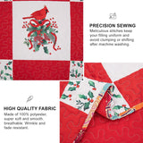 Quilts & Duvets: Elegant Red, greem & White Christmas Queen Bedspread Set